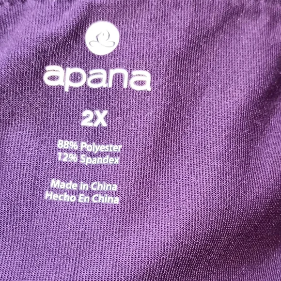 Black and Purple Leggings Set 2X - Picture 8 of 8